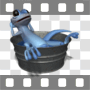 Gecko Gabe in tub