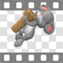Mouse holding cork