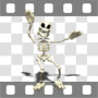 Dancing Halloween skeleton