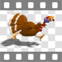 Thanksgiving turkey running scared