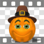 Pilgrim pumpkin winking