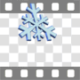 Falling snowflake