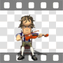 Beethoven playing violin