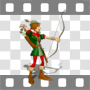 Robin Hood with bow and arrow