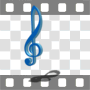 Music clef note jumping