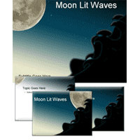 Moon lit waves