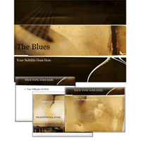 The blues powerpoint template