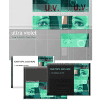 Ultra violet powerpoint template