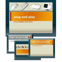 Monitor PowerPoint Template