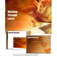 Working through lunch powerpoint template