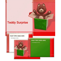 Teddy surprise powerpoint template