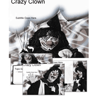 Crazy clown powerpoint template
