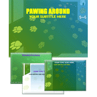 Pawing around powerpoint template