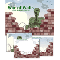 War of walls powerpoint template