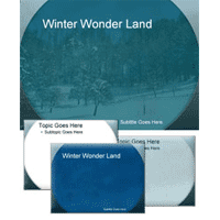 Winter wonder land powerpoint template