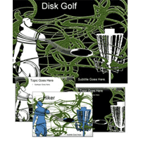 Disco golf powerpoint template