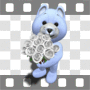 Teddybear with flowers