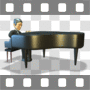 Pianist playing
