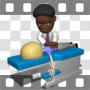 Chiropractor with patient on table