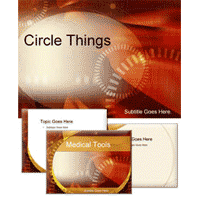 Circle things powerpoint template