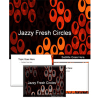Jazzy fresh circles powerpoint template