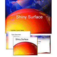 Shiny surface powerpoint template