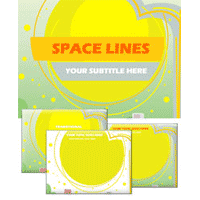 Space lines powerpoint template