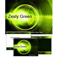Zesty green PowerPoint template