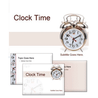 Clock time powerpoint template