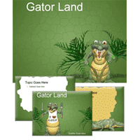 Gator land powerpoint template