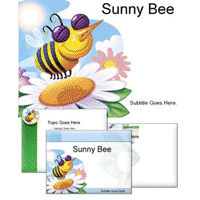 Sunny bee powerpoint template