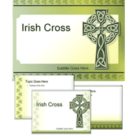 Irish cross powerpoint template