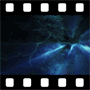 Blue nebulae video background