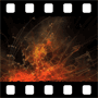 Flame nebulae video background
