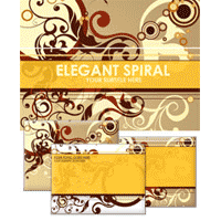 Elegant spiral powerpoint template