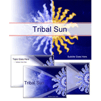 Tribal sun powerpoint template