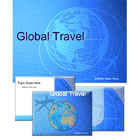 Global travel powerpoint template