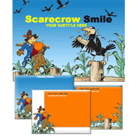Scarecrow smile powerpoint template