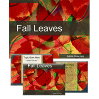 Fall leaves powerpoint template