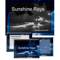 Sunshine rays powerpoint template