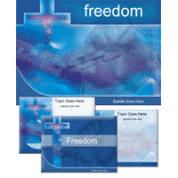 Freedom from slavery powerpoint template