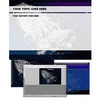 Dark comet powerpoint template