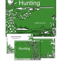 Hunting powerpoint template