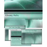 Gloomy helix powerpoint template
