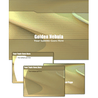 Golden nebula powerpoint template