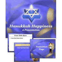Hanukkah happiness powerpoint template