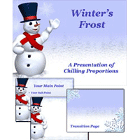 Winter's frost powerpoint template