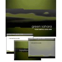 Green Sahara PowerPoint template
