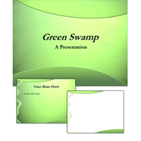 Green Swamp PowerPoint template