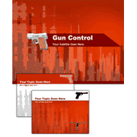 Gun Control PowerPoint template